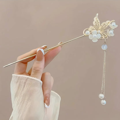 Jade Bloom Hair Stick